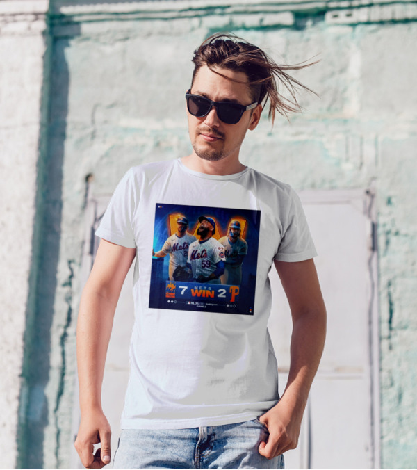 New York Mets Win 7-2 Against Philadelphia Phillies NLDS Game 3 Mets Victory T-Shirt