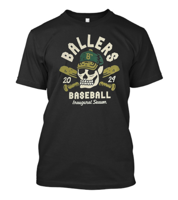 Ballers B's Baseball Inaugural Season 2024 Skull T-Shirt