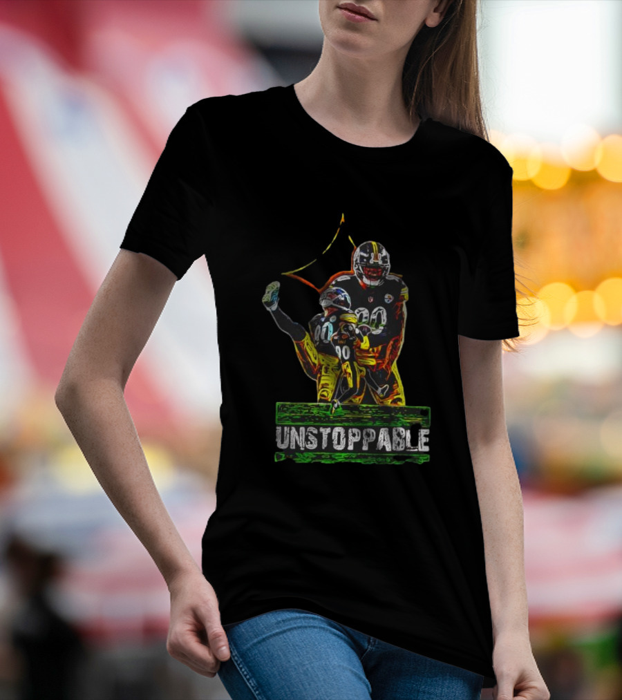 Pittsburgh Steelers T. J. Watt Unstoppable 90 Collage T-Shirt