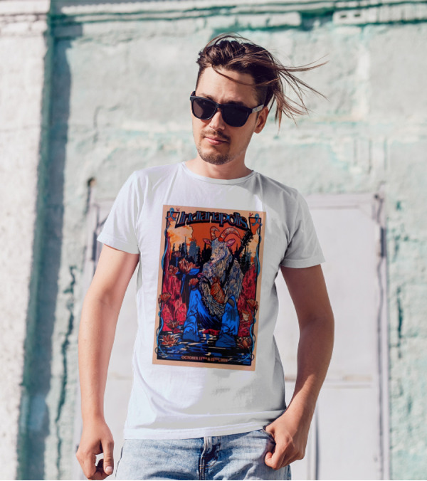 Indianapolis Billy Strings Goat Artwork At Gainbridge Fieldhouse October 11-12, T-Shirt