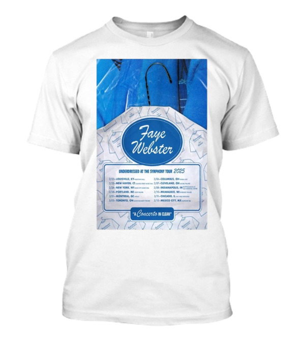 Faye Webster A Concerto In Clean Underdressed At The Symphony Tour 2025 Dates T-Shirt
