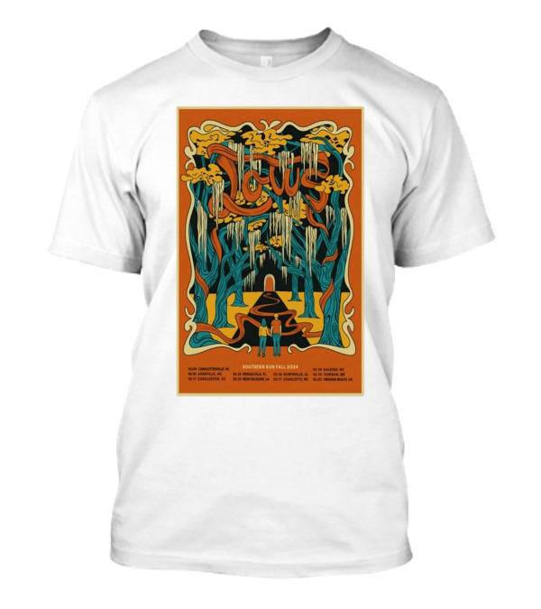 Lotus Southern Run Fall 2024 Tour Charlottesville Asheville Charleston Birmingham Huntsville Nashville Raleigh Wilmington Charlotte Richmond T-Shirt