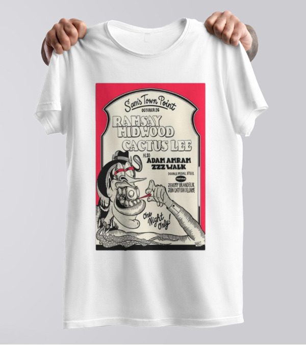 Sam’s Town Point October 26 Ramsay Midwood Cactus Lee Adam Amram Zzz Walk Austin Concert Event T-Shirt