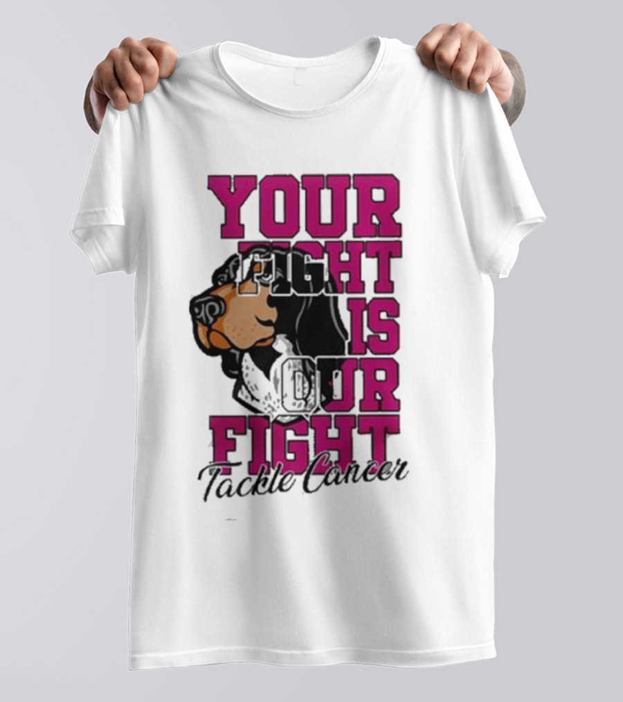 Your Fight Is Our Fight Tackle Cancer 2024 Tennessee Vols T-Shirt