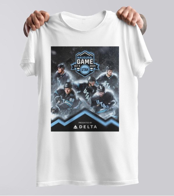 Utah Hockey Club Inaugural Game Oct 8 2024 Presented By Delta T-Shirt