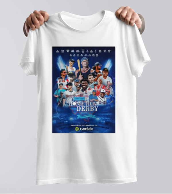 6 Hours Until Going Yard Home Run Derby October 5th Exclusively Streaming On Rumble T-Shirt