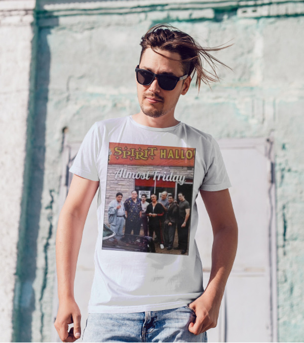 Almost Friday Sopranos Spirit Halloween Storefront Gathering T-Shirt