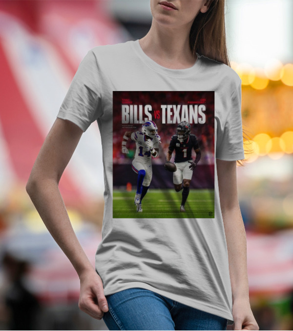 Bills Vs Texans NFL Matchup CBS Paramount+ 1PM Sunday T-Shirt