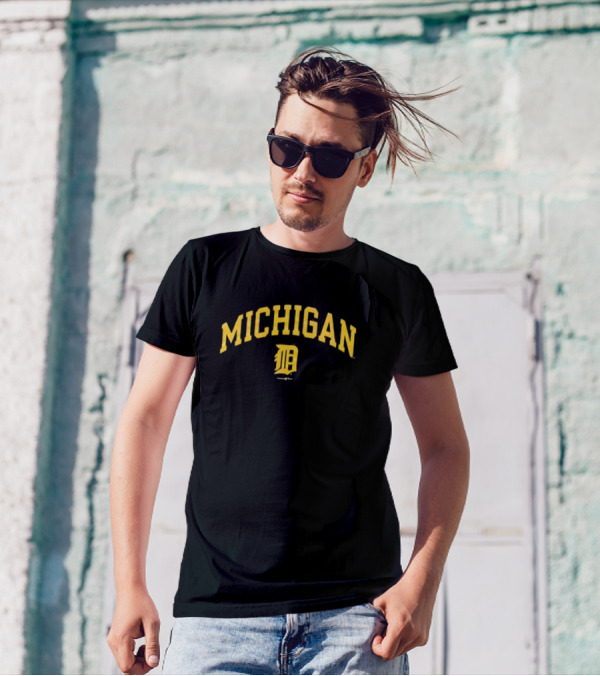 Champion Michigan Wolverines Detroit Tigers Logo T-Shirt