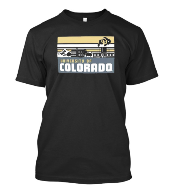 University Of Colorado Buffaloes Mountains Skyline T-Shirt