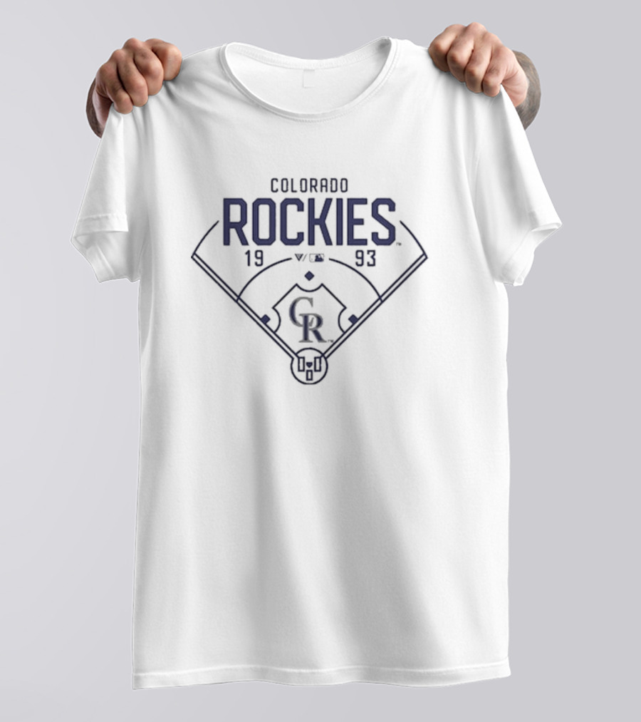 Colorado Rockies 1993 Baseball Field T-Shirt