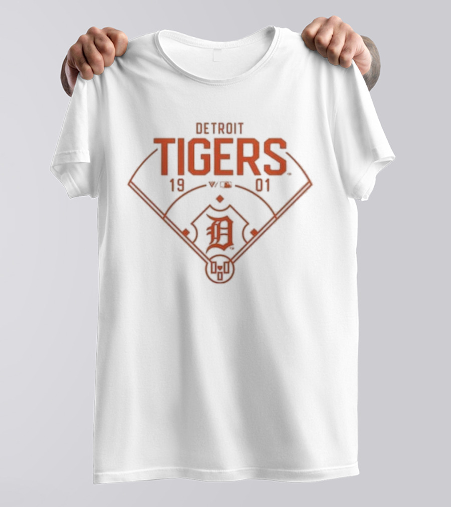 Detroit Tigers 1901 Baseball Field T-Shirt