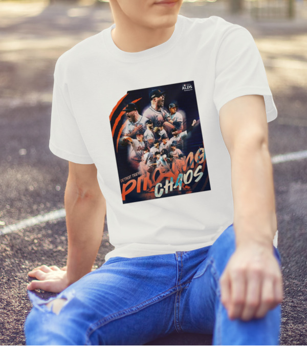 Detroit Tigers Pitching Chaos MLB 2024 ALDS Road To Greatness T-Shirt