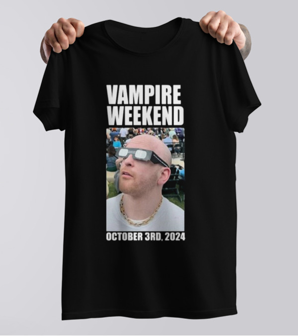 Vampire Weekend October 3rd 2024 Solar Eclipse Viewer T-Shirt