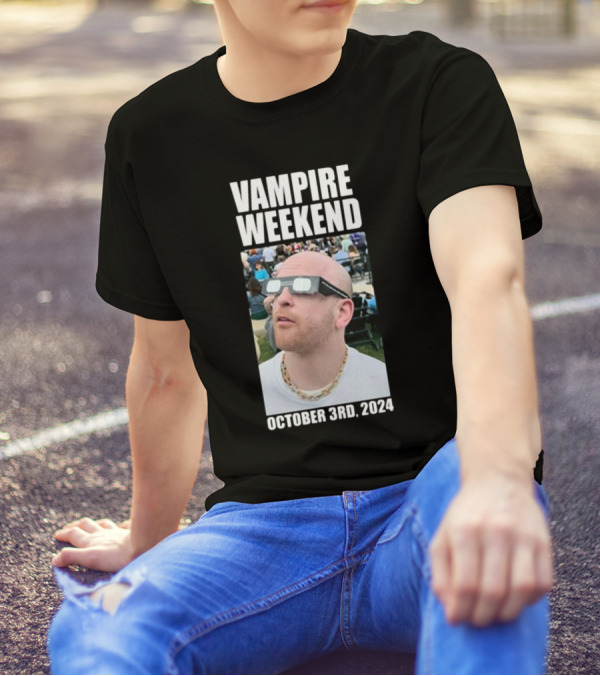 Vampire Weekend October 3rd 2024 Solar Eclipse Viewer T-Shirt