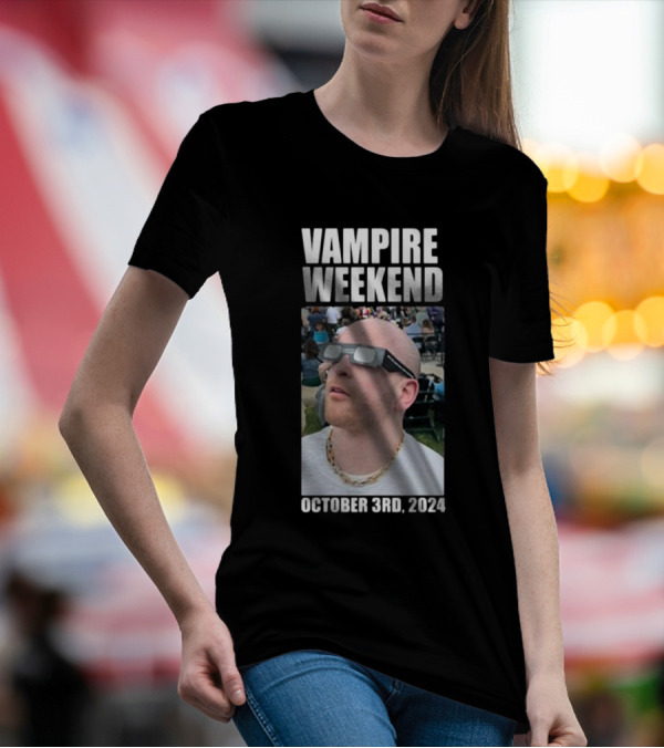 Vampire Weekend October 3rd 2024 Solar Eclipse Viewer T-Shirt
