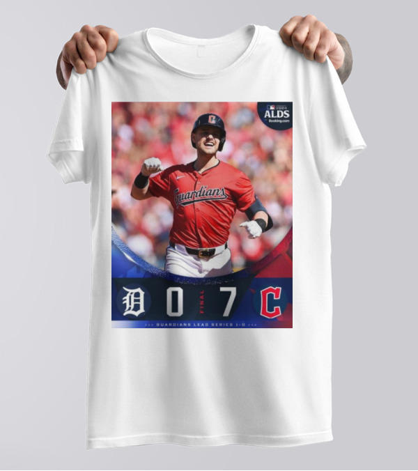 Cleveland Guardians 7-0 Detroit Tigers ALDS Game 1 Victory Lead Series 1-0 T-Shirt