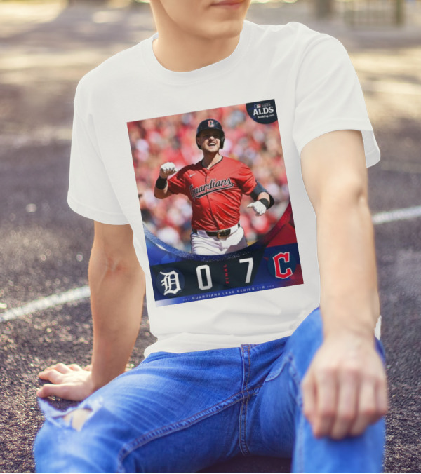 Cleveland Guardians 7-0 Detroit Tigers ALDS Game 1 Victory Lead Series 1-0 T-Shirt