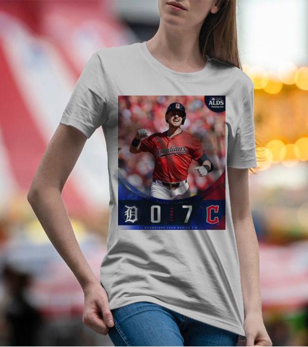 Cleveland Guardians 7-0 Detroit Tigers ALDS Game 1 Victory Lead Series 1-0 T-Shirt