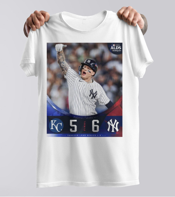 Final Kansas City Royals 5-6 New York Yankees ALDS Yankees Lead Series 1-0 T-Shirt