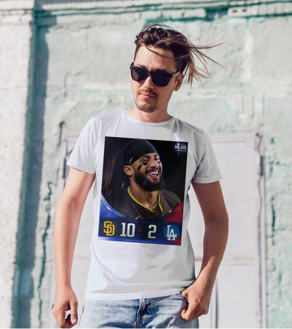 San Diego Padres Tie Series 1-1 10-2 Los Angeles Dodgers 2024 NLDS Final T-Shirt