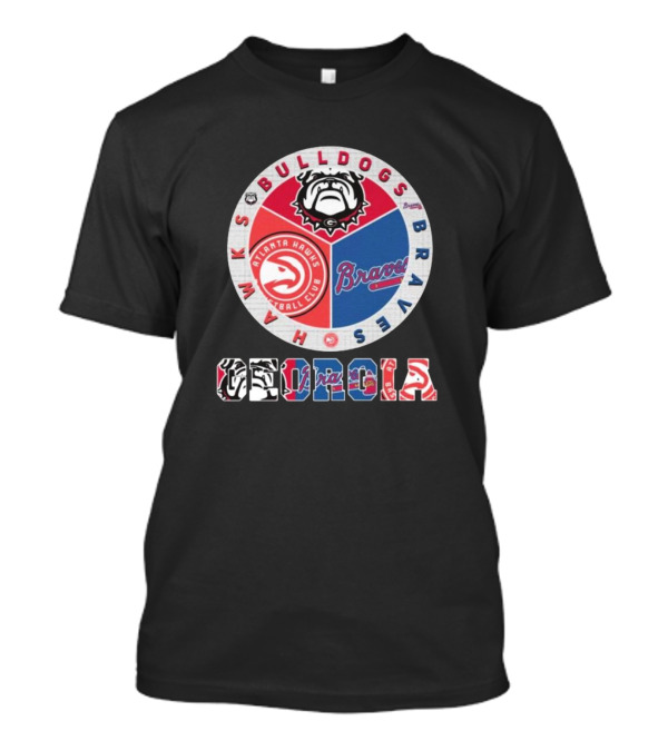 Georgia Bulldogs Atlanta Hawks Braves City Champions T-Shirt