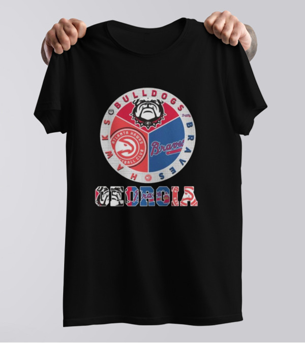 Georgia Bulldogs Atlanta Hawks Braves City Champions T-Shirt