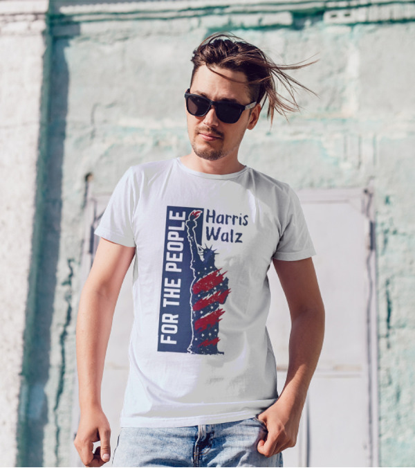 Harris Walz For The People Statue Of Liberty T-Shirt