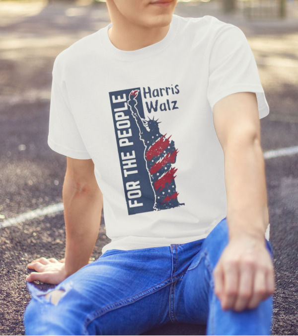 Harris Walz For The People Statue Of Liberty T-Shirt