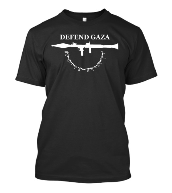 Defend Gaza Haters Cafe RPG And Barbed Wire T-Shirt