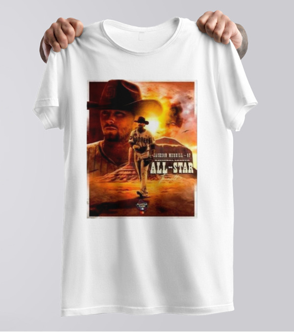 Jackson Merrill San Diego Padres MLB All Star Game 2024 National League All-Star 17 Sunrise Desert Scene T-Shirt