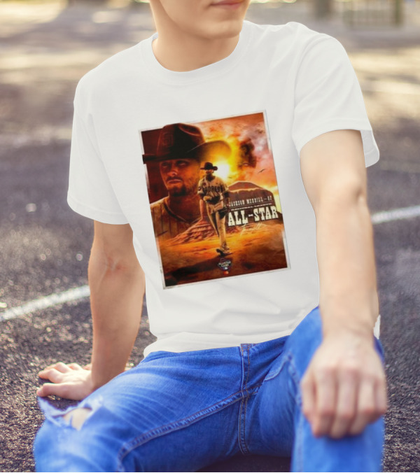 Jackson Merrill San Diego Padres MLB All Star Game 2024 National League All-Star 17 Sunrise Desert Scene T-Shirt