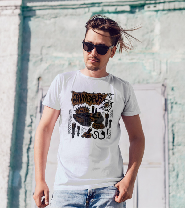 Jangar Demagog Heavy Metal Tank Skull T-Shirt