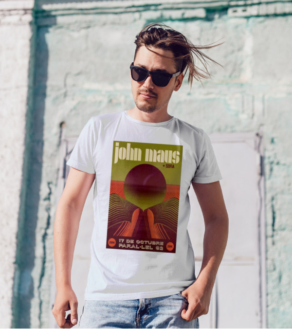 John Maus Sofia Barcelona October 17 2024 Paral-Lel 62 Concert T-Shirt