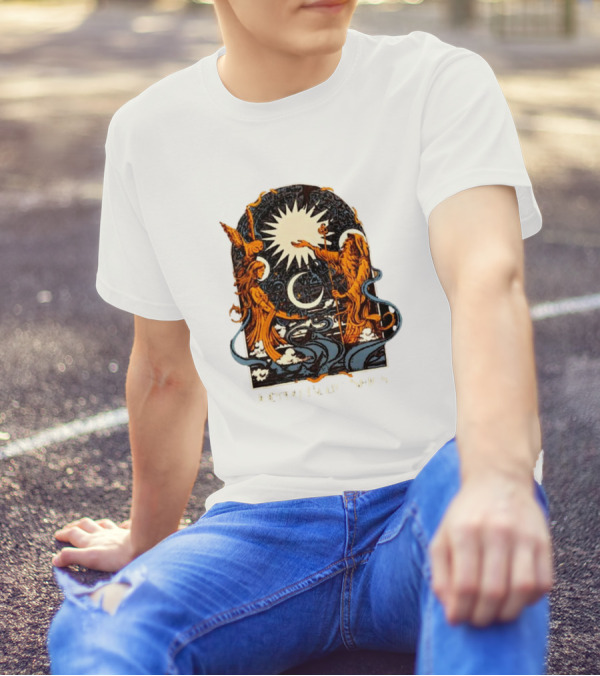 Johnny Blue Skies Celestial Figures Fall Tour T-Shirt