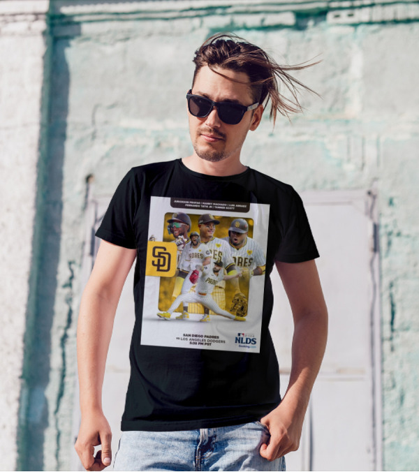 Jurickson Profar Manny Machado Luis Arraez Fernando Tatis Jr Tanner Scott San Diego Padres Vs Los Angeles Dodgers MLB 2024 NLDS 5:38 PM PST T-Shirt