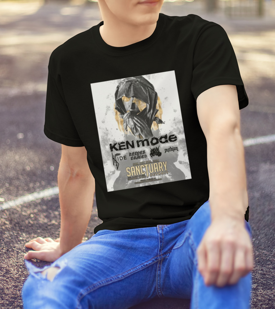 KEN Mode Hide Infernal Graves Pythian Sanctuary Detroit Sun Oct 6th 2024 Event T-Shirt