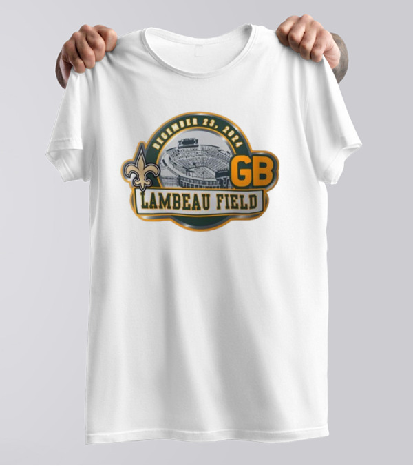 December 23 2024 Lambeau Field Green Bay GB Vs. New Orleans Saints Match-Up T-Shirt