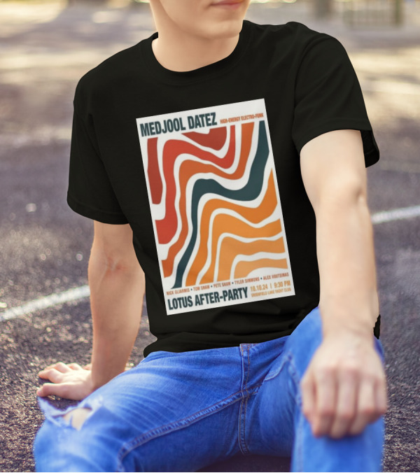 Medjool Datez High-Energy Electro-Funk Lotus After-Party October 10 2024 Wilmington NC Greenfield Lake Yacht Club T-Shirt