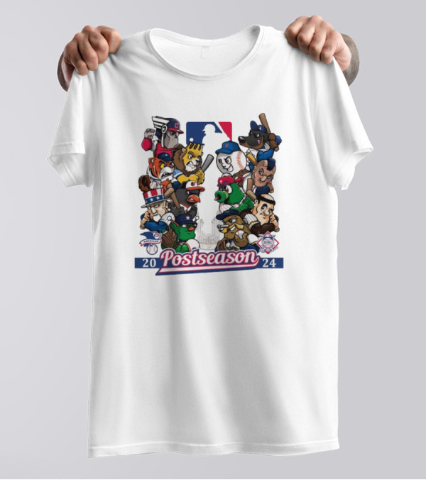Postseason 2024 Major League Baseball Playoff Mascots T-Shirt