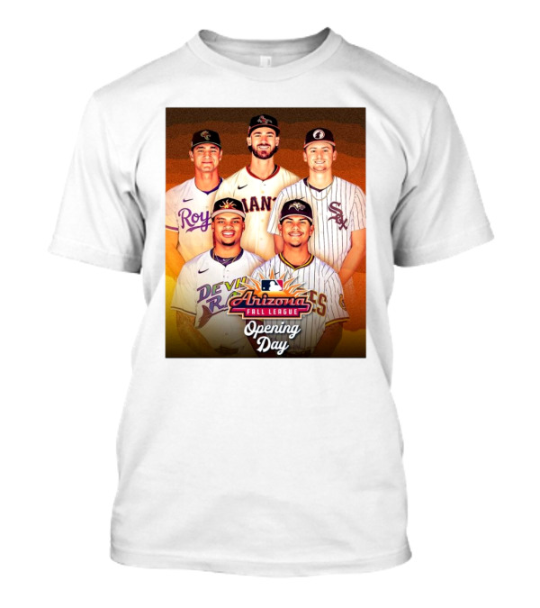 MLB Arizona Fall League Opening Day 2024 Players From Royals Giants Sox Devils Solar Sox T-Shirt