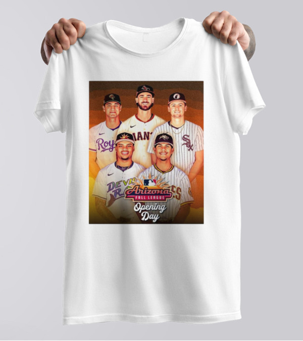 MLB Arizona Fall League Opening Day 2024 Players From Royals Giants Sox Devils Solar Sox T-Shirt