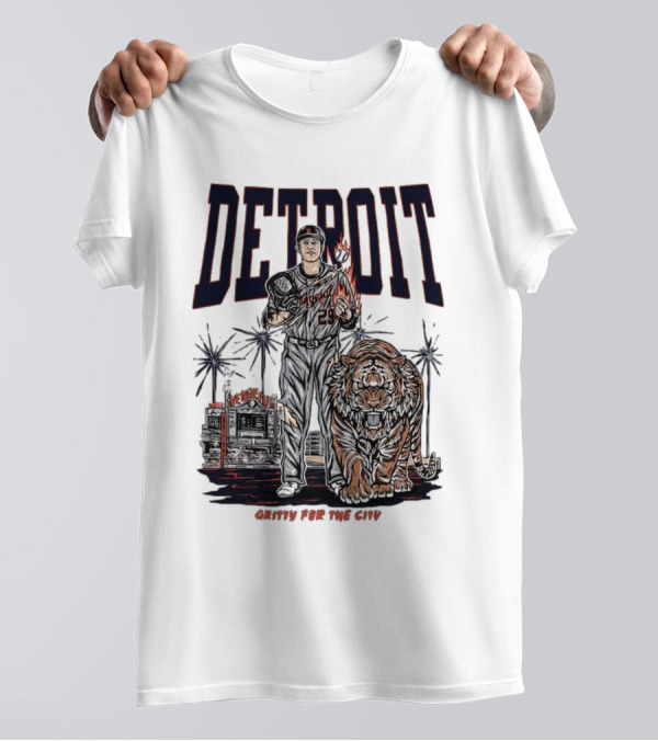 Detroit Tigers Gritty For The City Vengeful Collection MLB T-Shirt
