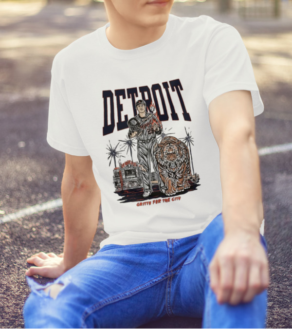 Detroit Tigers Gritty For The City Vengeful Collection MLB T-Shirt