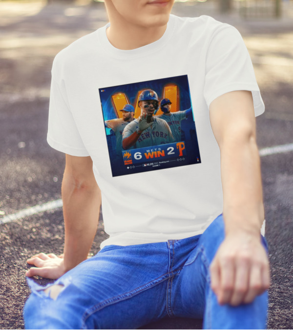New York Mets 6 Win 2 Philadelphia Phillies NLDS 2024 Game 1 T-Shirt