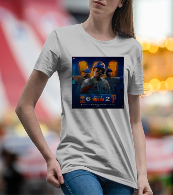 New York Mets 6 Win 2 Philadelphia Phillies NLDS 2024 Game 1 T-Shirt