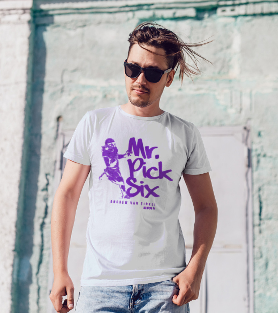 Andrew Van Ginkel Mr. Pick Six NFLPA T-Shirt
