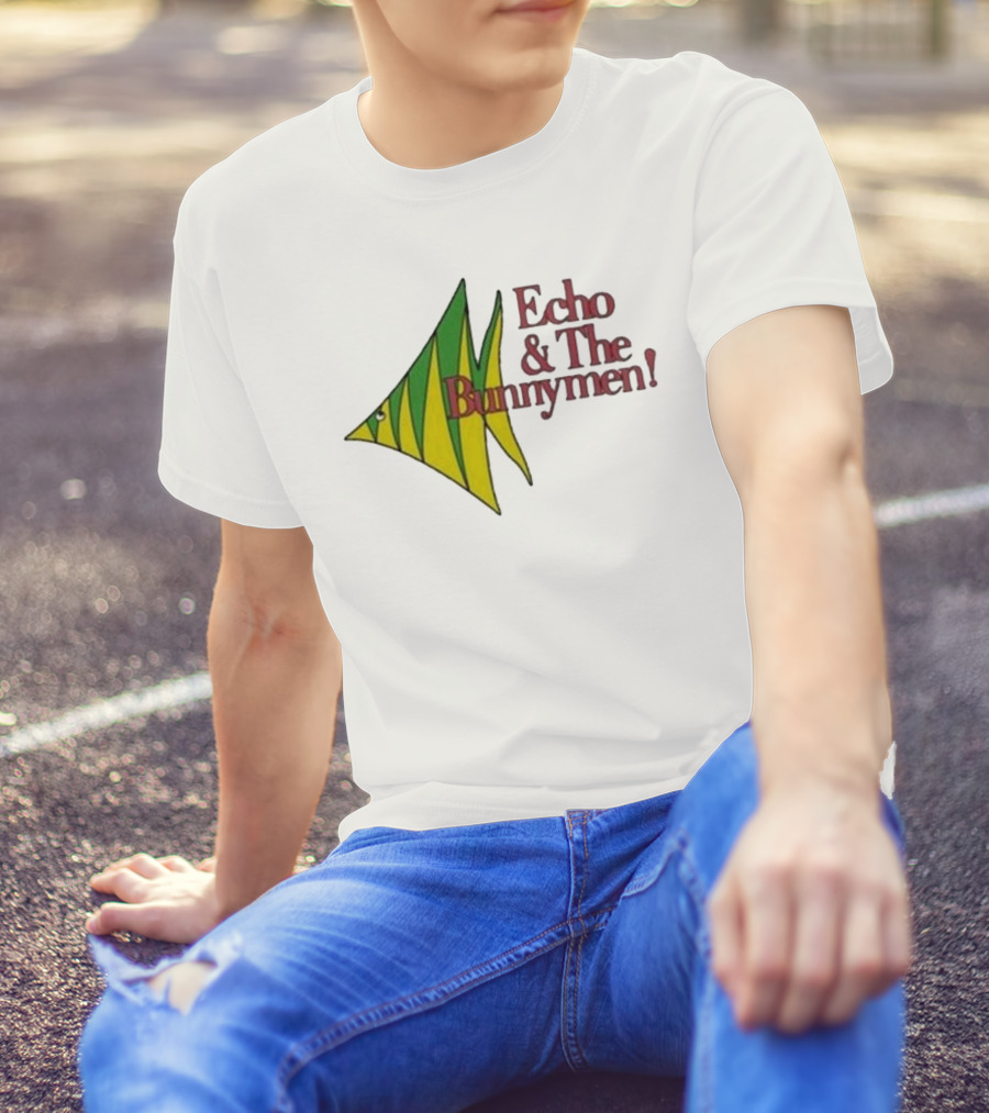 Echo And The Bunnymen Fish Graphic Bunnymen Store T-Shirt