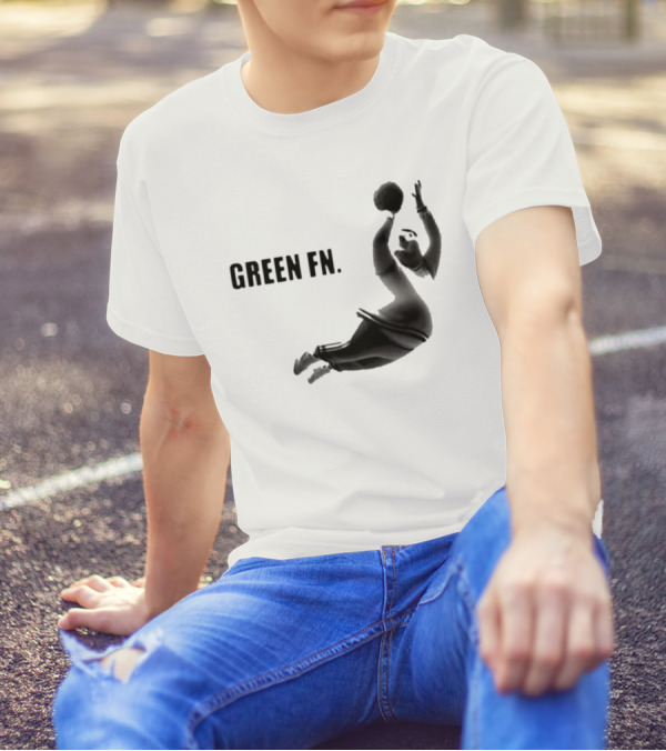 Green Fn Peter Griffin Basketball Dunking T-Shirt