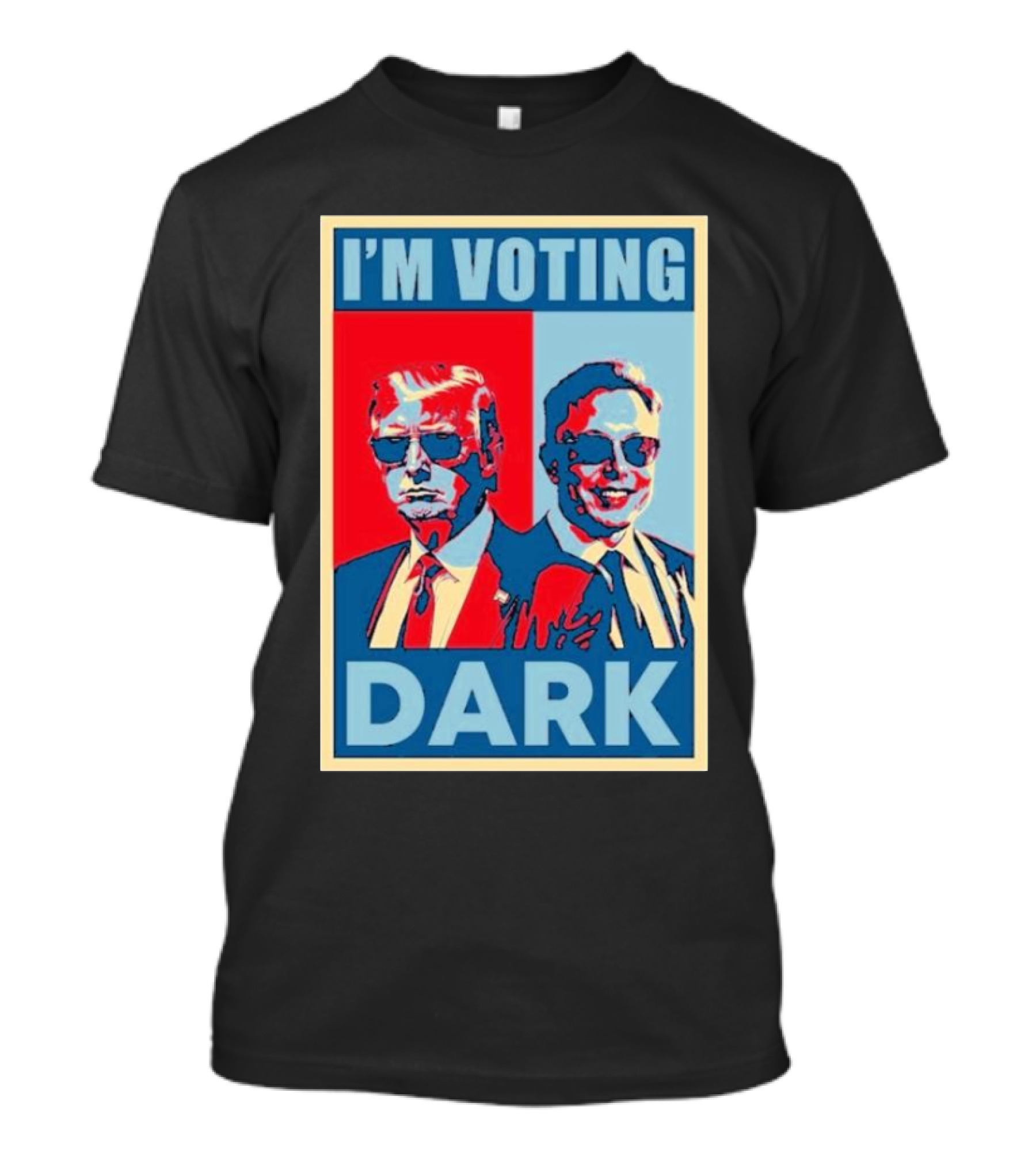 I’m Voting Dark Funny Dark Maga Trump And Musk Pop T-Shirt